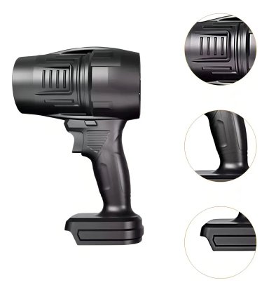 SOPLADOR INALAMBRICO 1050W TURBINA POTENTE BATERIA 18V THEK NEGRO - 6