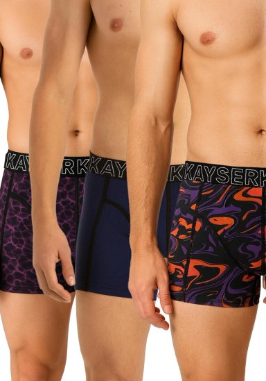 PACK 3 BOXERS ALGODON P393.237-AZU - 1