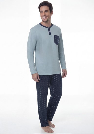 PIJAMA DE HOMBRE ALGODON 67.01819 KAYSER - 1