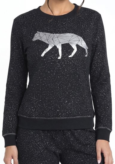 PIJAMA DE MUJER ALGODON 60.1601M-NEG - 3