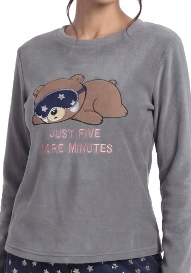 PIJAMA DE MUJER POLAR 60.1620M-GRI - 3
