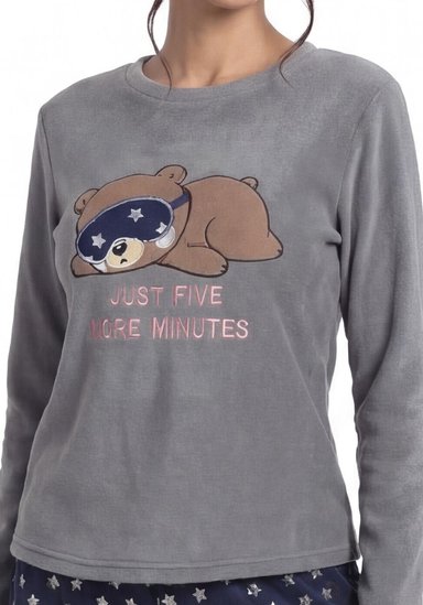 PIJAMA DE MUJER POLAR 60.1620M-GRI - 3