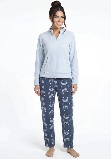 PIJAMA DE MUJER POLAR 60.1612M-AZU - 1