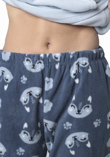 PIJAMA DE MUJER POLAR 60.1612M-AZU - 4