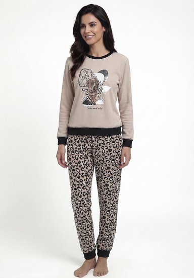 PIJAMA DE MUJER POLAR 60.1614M-BEI - 1