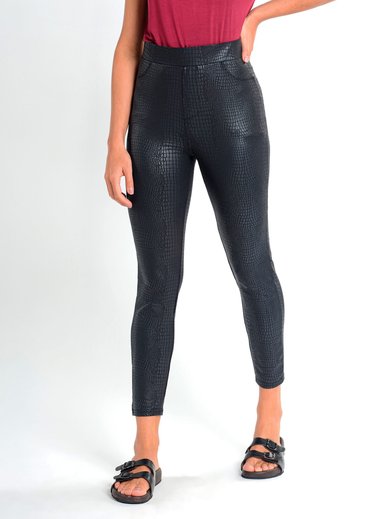 LEGGING MUJER CAFFARENA 14636 EFECTO CUERO - 1