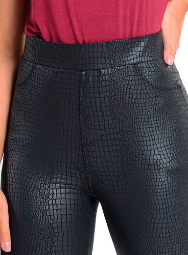 LEGGING MUJER CAFFARENA 14636 EFECTO CUERO - 4