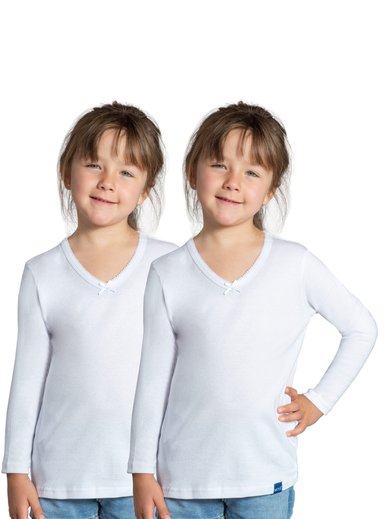 PACK 2 CAMISETAS ALGODÓN NIÑA MOTA MT4517 INFANTILES - 1