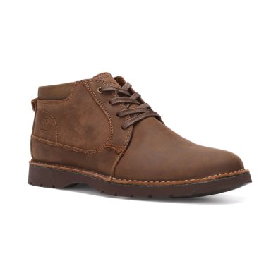 BOTINES HOMBRE CUERO BRUXTON-6-03 CAFE - 1