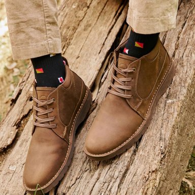 BOTINES HOMBRE CUERO BRUXTON-6-03 CAFE - 4