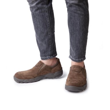 ZAPATILLAS SLIP-ON HOMBRE CUERO 24 FLEX PAINE-3-04 TAUPE - 3
