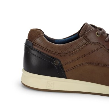 ZAPATOS HOMBRE CUERO CRAM-0-21 CAFE - 5