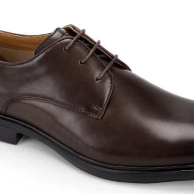 ZAPATOS HOMBRE CUERO EXXER-0-01 CAFE - 5