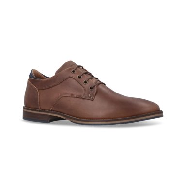 ZAPATOS FORMAL CASUAL HOMBRE CUERO DESK-0-13 BRANDY - 1