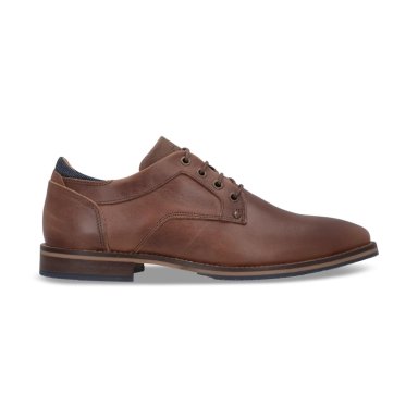 ZAPATOS FORMAL CASUAL HOMBRE CUERO DESK-0-13 BRANDY - 2