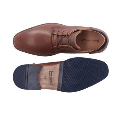 ZAPATOS FORMAL CASUAL HOMBRE CUERO DESK-0-13 BRANDY - 3