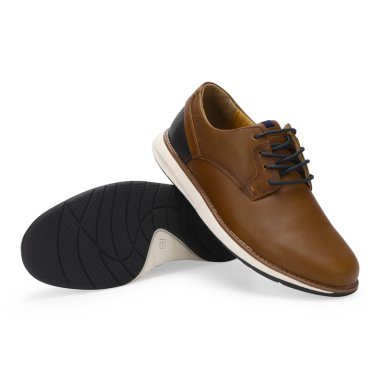 ZAPATOS HOMBRE CUERO RESTON-0-12 BRANDY - 7