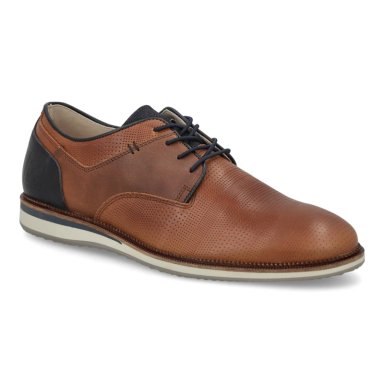 ZAPATOS HOMBRE CUERO MANHATTAN-0-35 BRANDY CARDINALE - 1