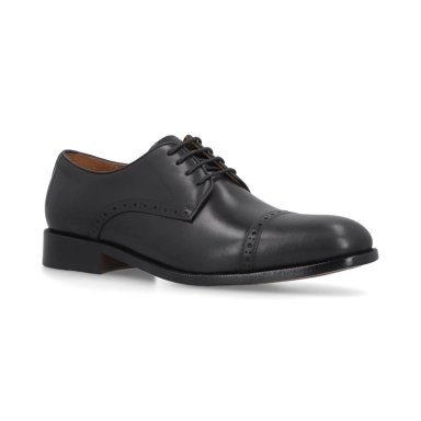 ZAPATOS FORMAL HOMBRE SUELA CUERO FINTOWN-0-02 NEGRO - 1