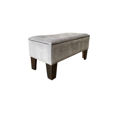 BANQUETA BAUL GRIS FELPA - 1