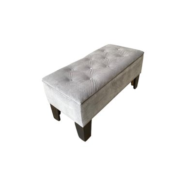 BANQUETA BAUL GRIS FELPA - 2