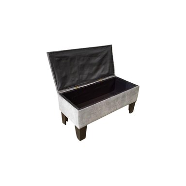 BANQUETA BAUL GRIS FELPA - 3