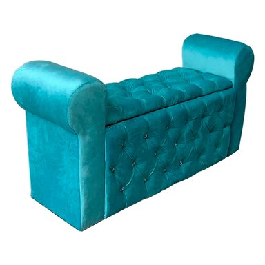 BANQUETA BAUL CAPITONE CALIPSO FELPA - 1