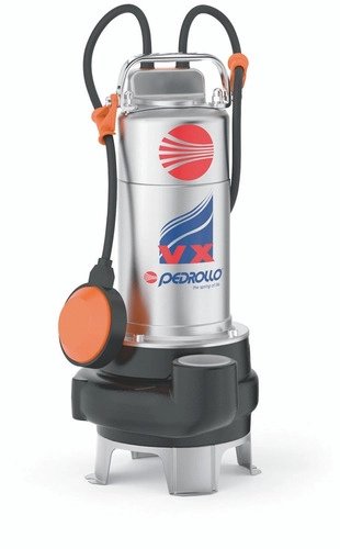 BOMBA SUMERGIBLE PEDROLLO VXM8/50 220V VORTEX AGUAS NEGRAS - 1
