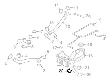 CLIP MANGUERA FORD F-550 SUPER DUTY 2011-2019 ORIGINAL - 2