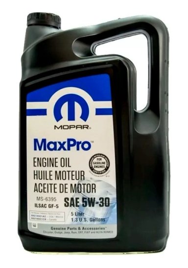 ACEITE MOTOR 5W30 MOPAR / DODGE / JEEP BIDON 5 LITROS - 1