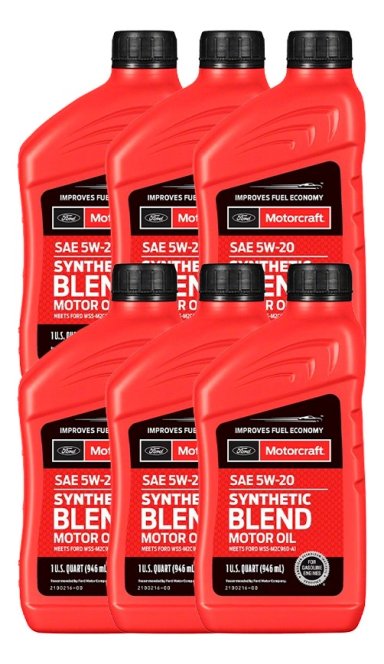 ACEITE GENUINO FORD MOTORCRAFT SAE 5W20 (6 UNIDADES) 5.7 LT - 1