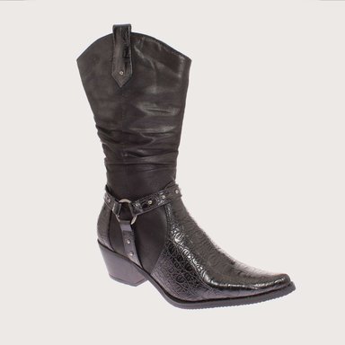 BOTAS MUJER VÍA FRANCA NEGRO VAQUERA ART. 52110BLACK - 1