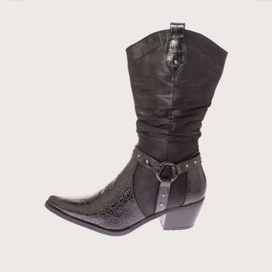 BOTAS MUJER VÍA FRANCA NEGRO VAQUERA ART. 52110BLACK - 2