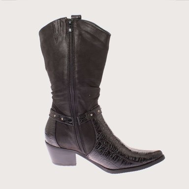 BOTAS MUJER VÍA FRANCA NEGRO VAQUERA ART. 52110BLACK - 4