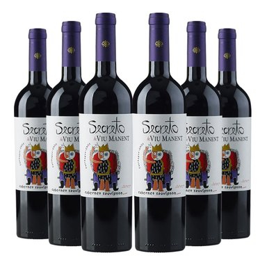 VINO TINTO CARMENERE CABERNET SAUVIGNON VIU MANENT BOTELLA VIDRIO 6 UN SECRETO - 1