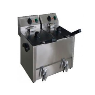 FREIDORA ELECTRICA ECOBECK KFE 8+8 HQ LINEA TOP, CON DESPICHE | Plata - 1