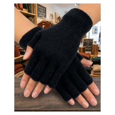 GUANTES DE LANA SIN DEDOS GUANTES DE INVIERNO TÉRMICOS Y TRANSPIRABLES - 5