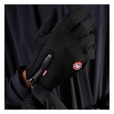 GUANTES TÉRMICOS E IMPERMEABLES PARA CICLISMO Y RUNNING CON PANTALLA TÁCTIL Y PALMA ANTIDESLIZANTE - 3