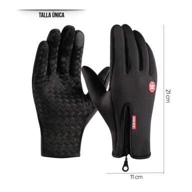 GUANTES TÉRMICOS E IMPERMEABLES PARA CICLISMO Y RUNNING CON PANTALLA TÁCTIL Y PALMA ANTIDESLIZANTE - 6
