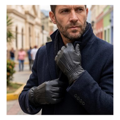 GUANTES DE CUERO SINTÉTICO PREMIUM PARA INVIERNO - TÉRMICOS Y ELEGANTES - 6