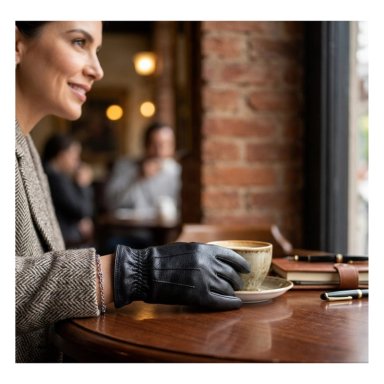 GUANTES DE CUERO SINTÉTICO PREMIUM PARA INVIERNO - TÉRMICOS Y ELEGANTES - 7
