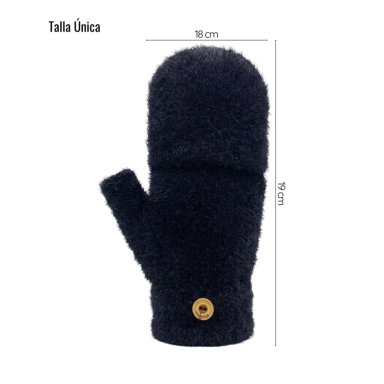 PACK 3 GUANTES HÍBRIDOS INVIERNO TÉRMICO CON BOTÓN SUJECIÓN - 7