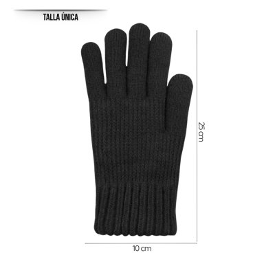 PACK 3 GUANTES DE LANA TÉRMICO PARA EL FRÍO CON CHIPORRO - 3