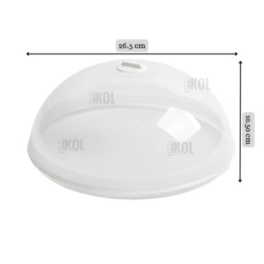 TAPA HORNO MICROONDAS ANTI SALPICADURA CAMPANA CUBRE PLATOS - 7