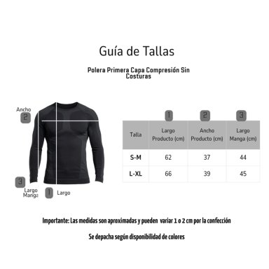 PACK 2 POLERAS PRIMERA CAPA COMPRESION SIN COSTURAS SURTIDAS - 7