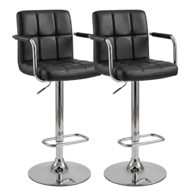 PACK 2 PISO DE BAR PREMIUM CAPITONE  CON RESPALDO LUMBAR Y BRAZOS - 2
