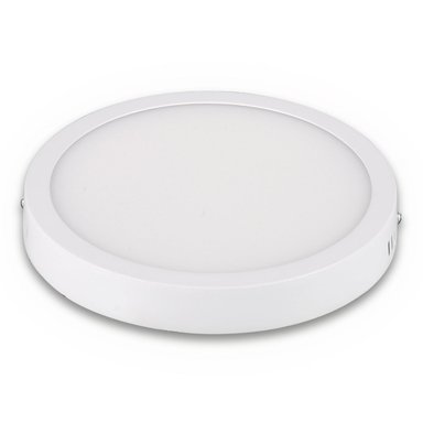 PLAFON SOBREPUESTO 18W LUZ FRIA ALUMINIO - 1