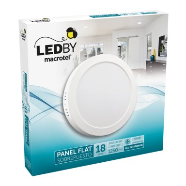 PLAFON SOBREPUESTO 20W LUZ FRIA PLASTICO - 2