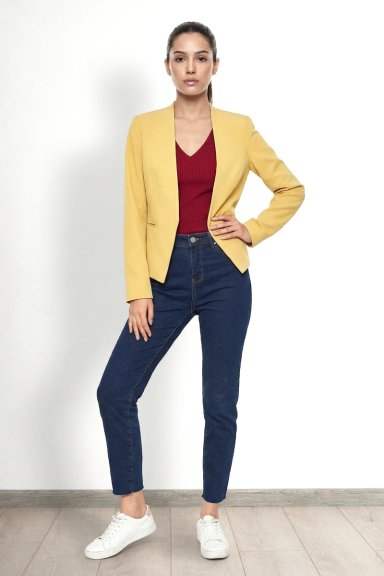 BLAZER ENTALLADO CLASICO AMARILLO NICOPOLY - 2