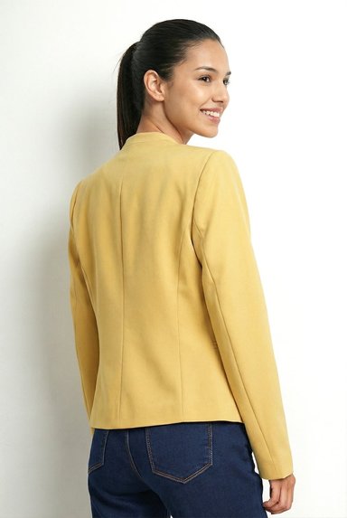 BLAZER ENTALLADO CLASICO AMARILLO NICOPOLY - 4